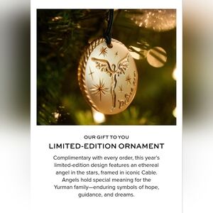 David Yurman 2025 Limited Edition Gold Angel Ornament